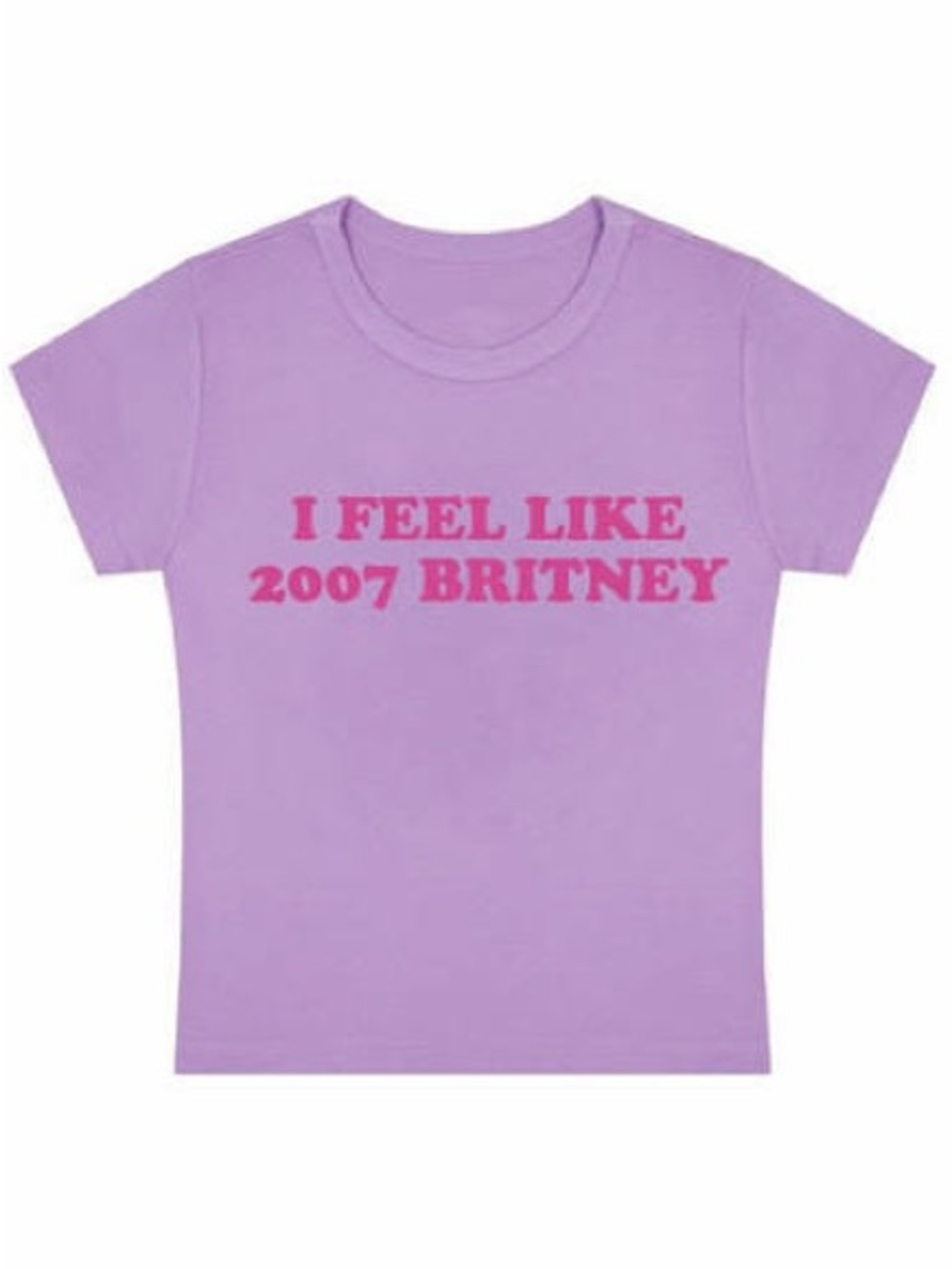 i feel like 2007 britney cropped t shirt